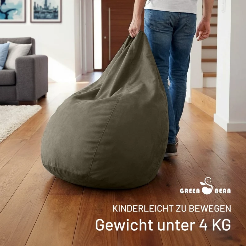 Drop Sitzsack in Wildleder-Optik