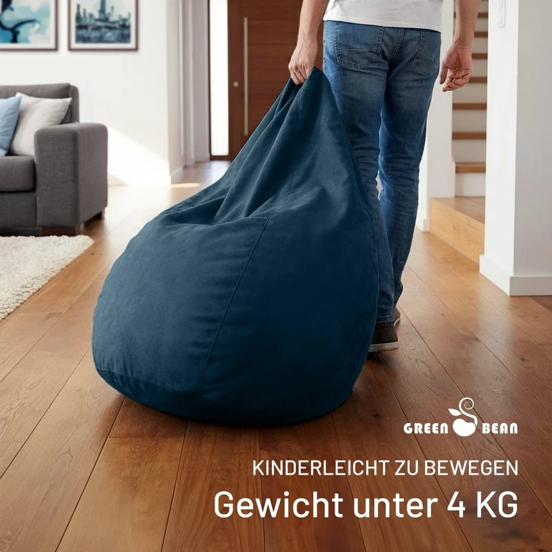 Drop Sitzsack in Wildleder-Optik