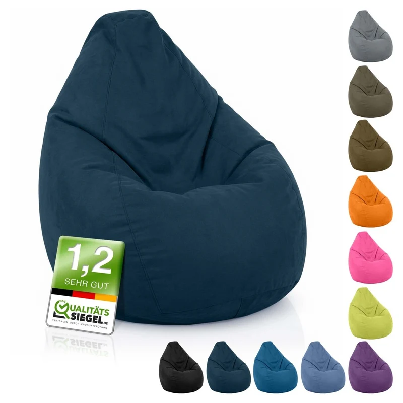 Drop Sitzsack in Wildleder-Optik