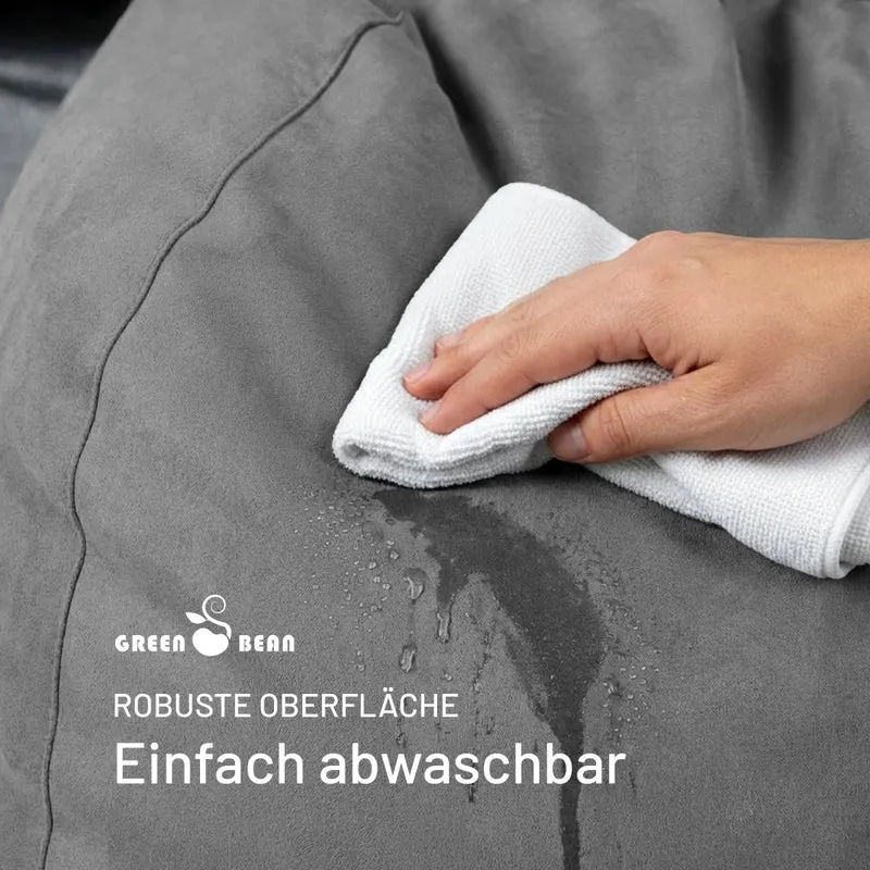 Drop Sitzsack in Wildleder-Optik