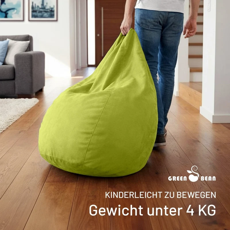 Drop Sitzsack in Wildleder-Optik