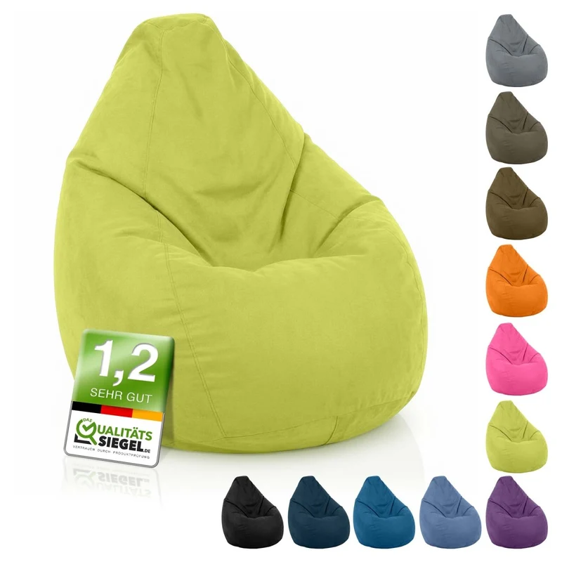 Drop Sitzsack in Wildleder-Optik
