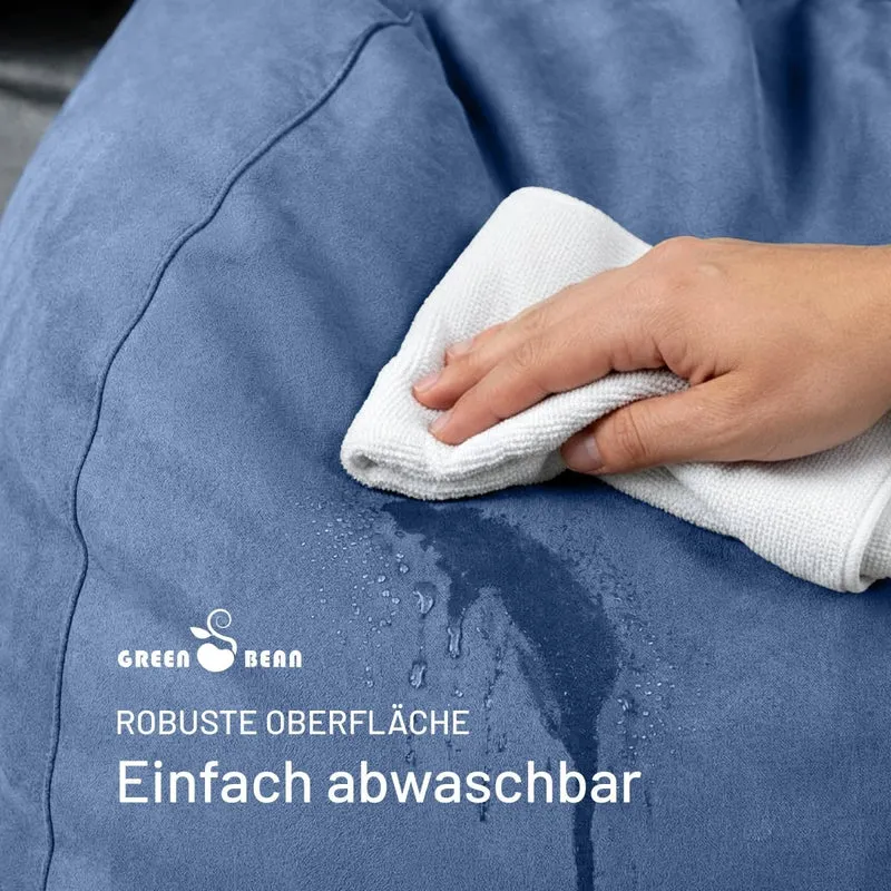 Drop Sitzsack in Wildleder-Optik