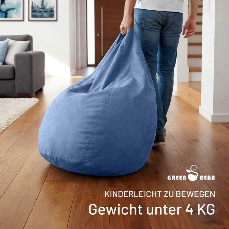 Drop Sitzsack in Wildleder-Optik