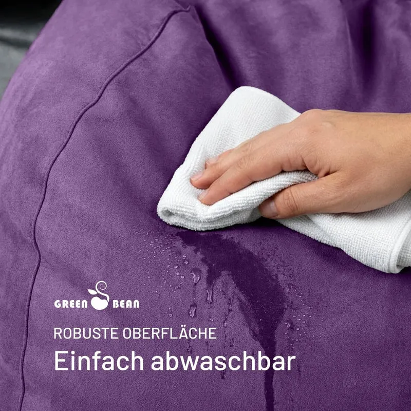Drop Sitzsack in Wildleder-Optik