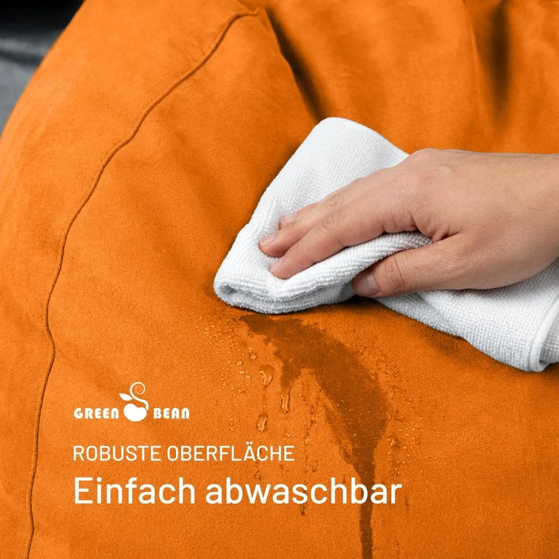 Drop Sitzsack in Wildleder-Optik