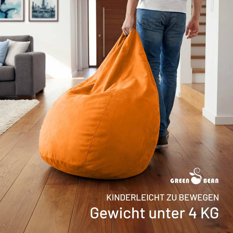 Drop Sitzsack in Wildleder-Optik