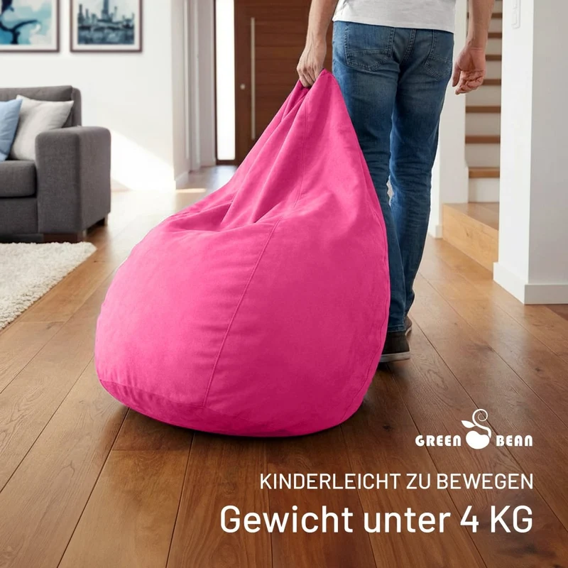 Drop Sitzsack in Wildleder-Optik