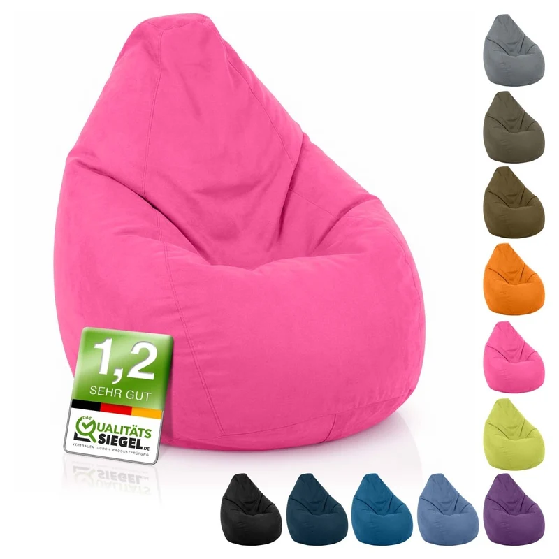Drop Sitzsack in Wildleder-Optik