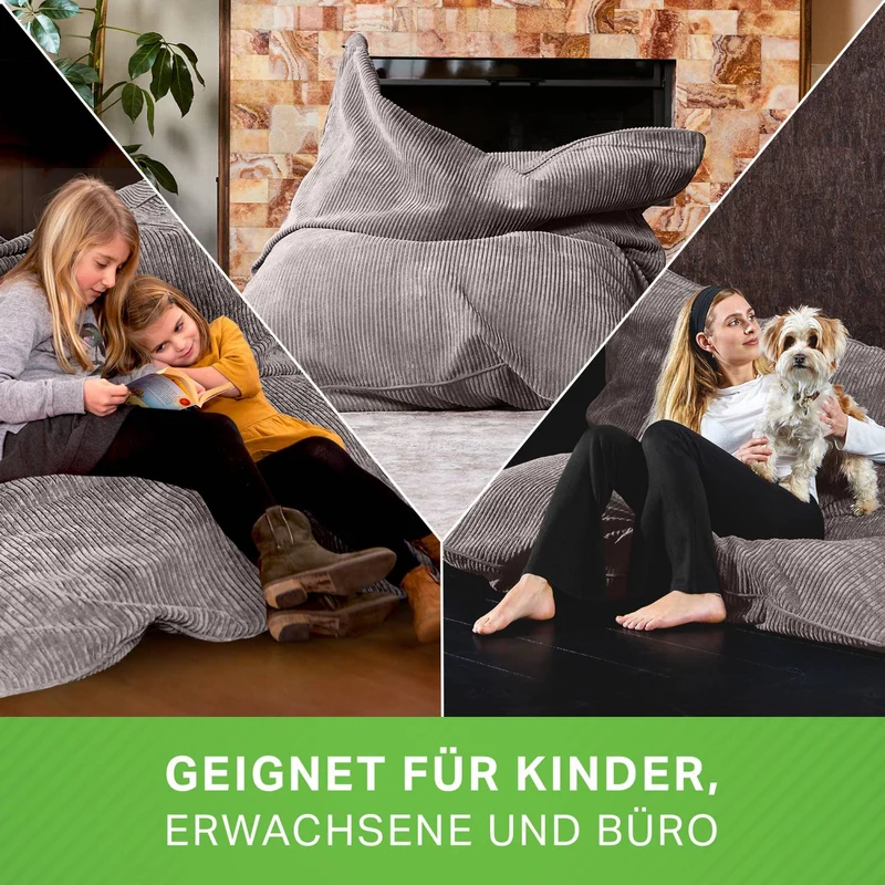 Cordoba XXL Sitzsack in Cord-Optik