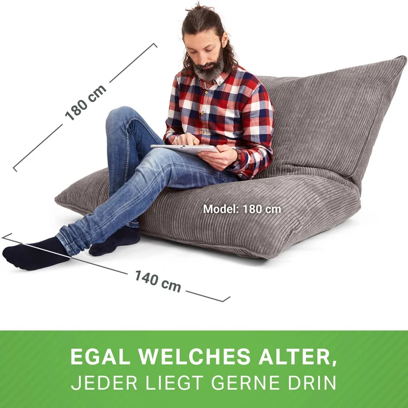 Cordoba XXL Sitzsack in Cord-Optik