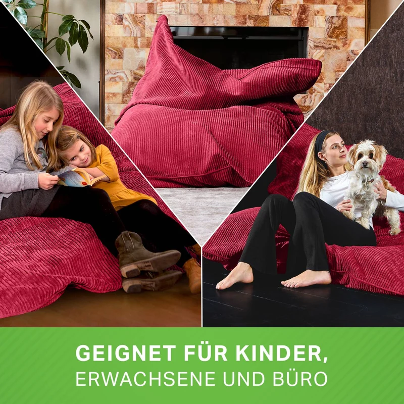 Cordoba XXL Sitzsack in Cord-Optik