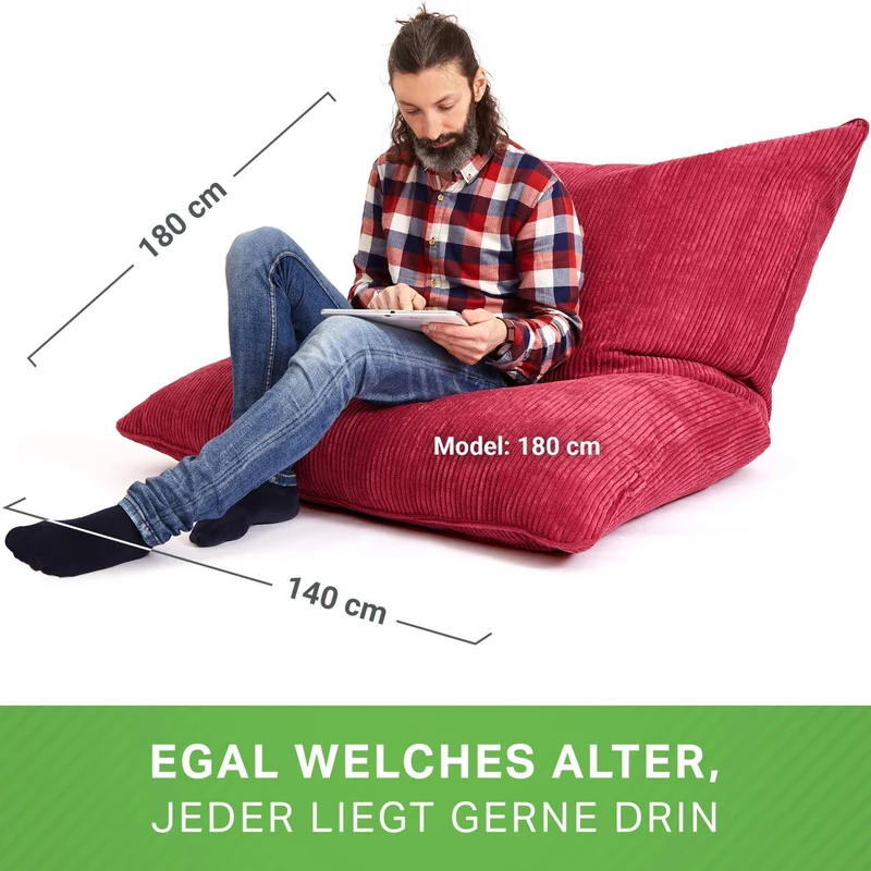 Cordoba XXL Sitzsack in Cord-Optik