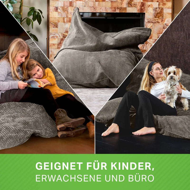 Cordoba XXL Sitzsack in Cord-Optik