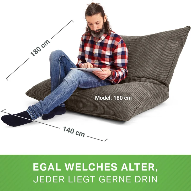 Cordoba XXL Sitzsack in Cord-Optik