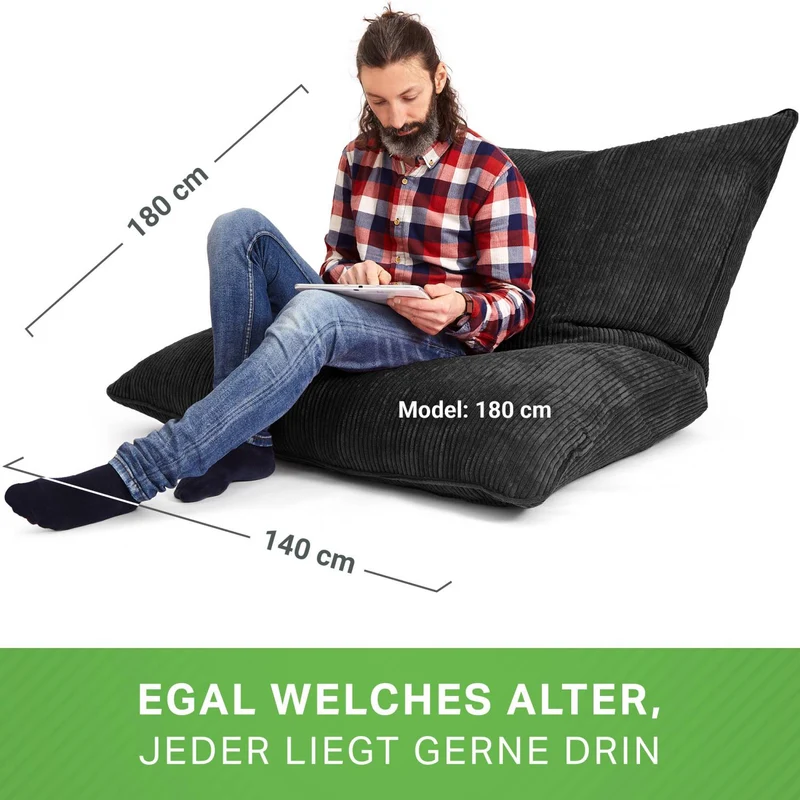Cordoba XXL Sitzsack in Cord-Optik