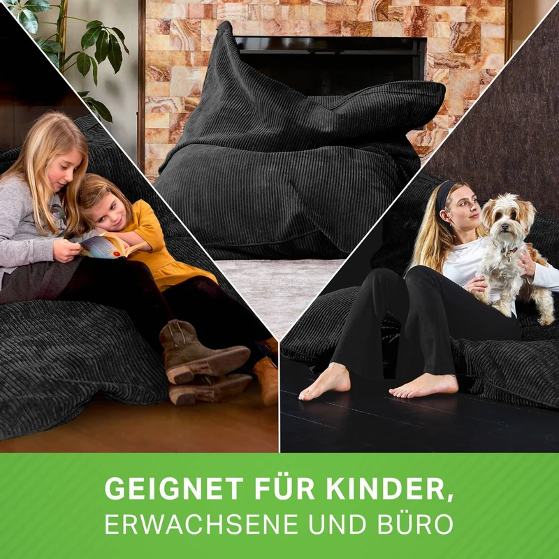 Cordoba XXL Sitzsack in Cord-Optik