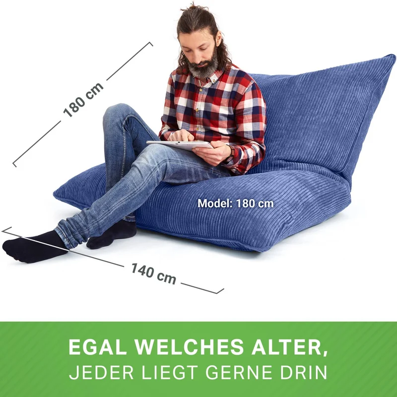 Cordoba XXL Sitzsack in Cord-Optik