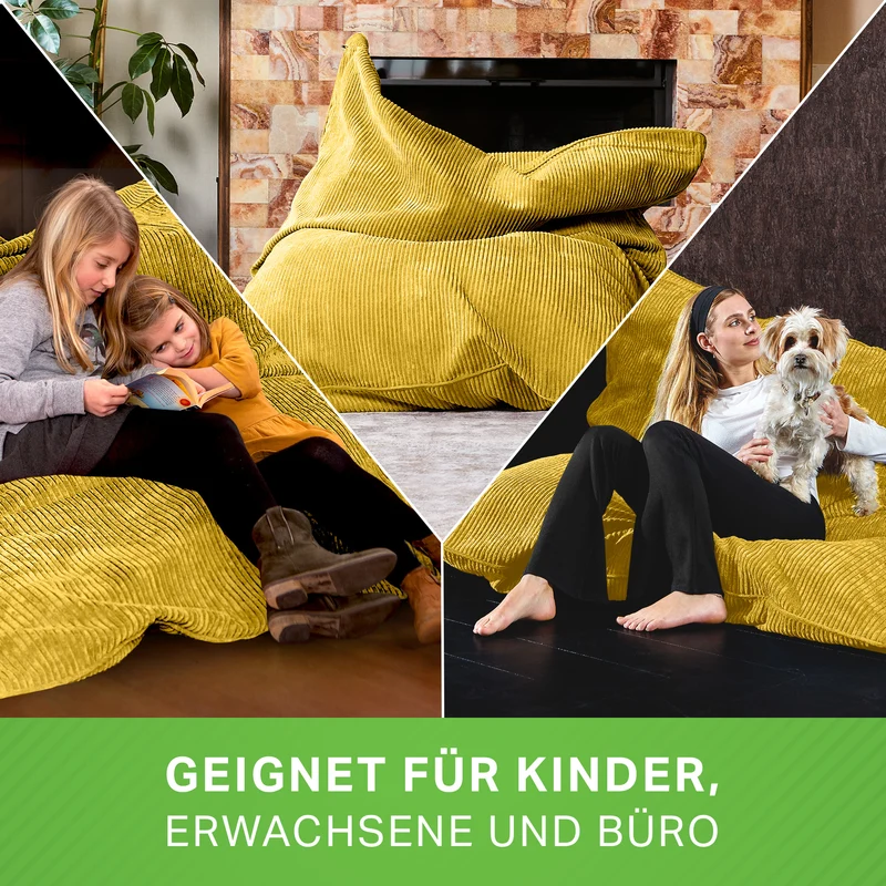 Cordoba XXL Sitzsack in Cord-Optik