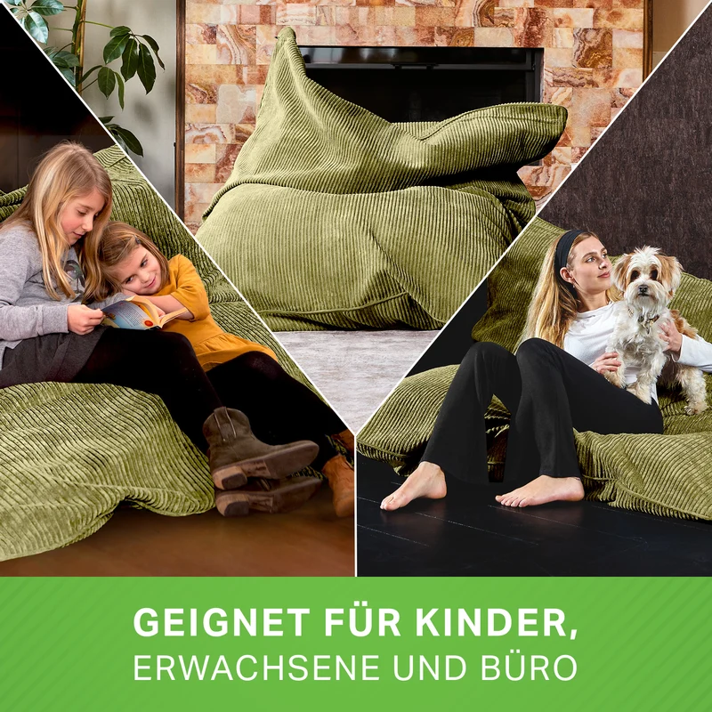 Cordoba XXL Sitzsack in Cord-Optik