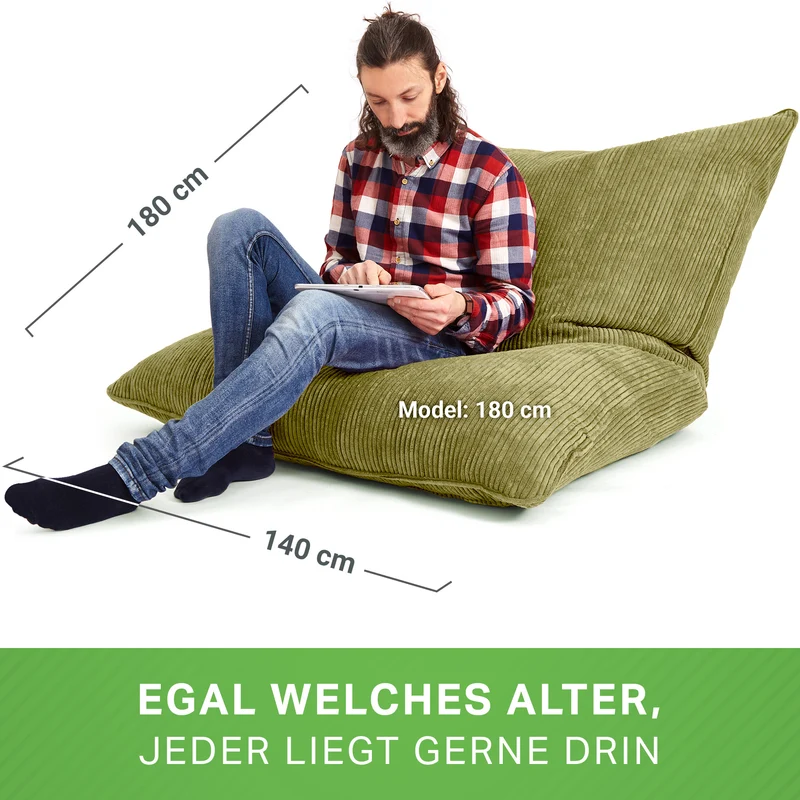Cordoba XXL Sitzsack in Cord-Optik