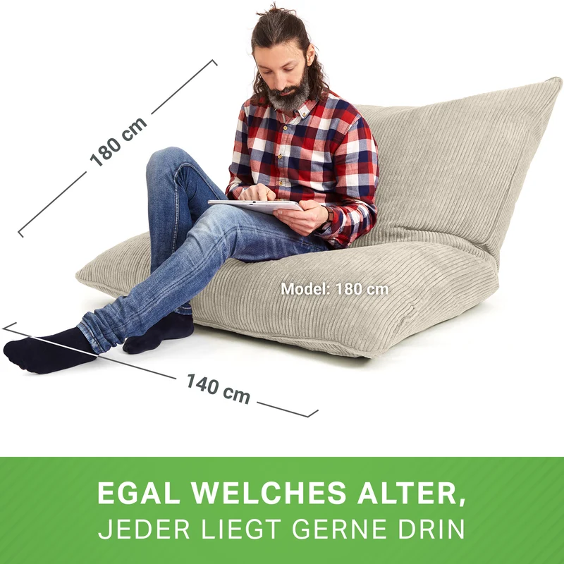 Cordoba XXL Sitzsack in Cord-Optik