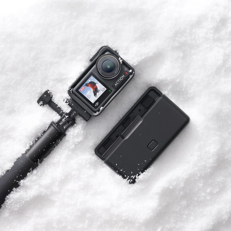 DJI Osmo Action 4 Essential Combo, 4K/120fps Waterproof Action Camera