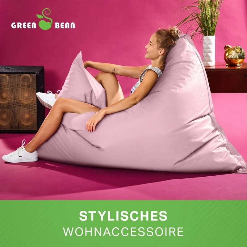 Square Riesensitzsack in Pastell für Indoor & Outdoor
