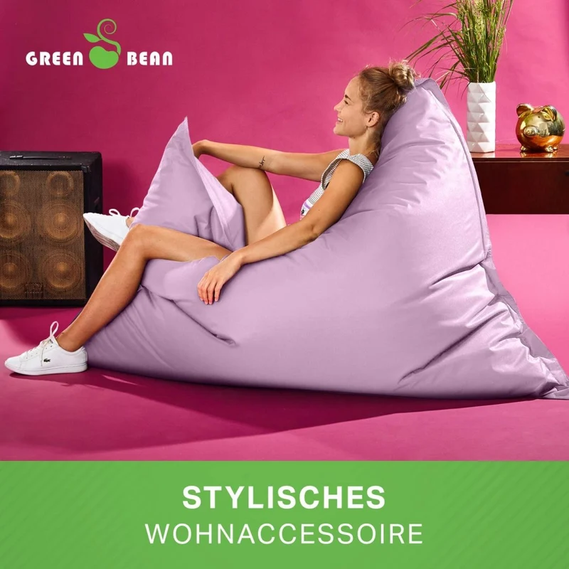 Square Riesensitzsack in Pastell für Indoor & Outdoor