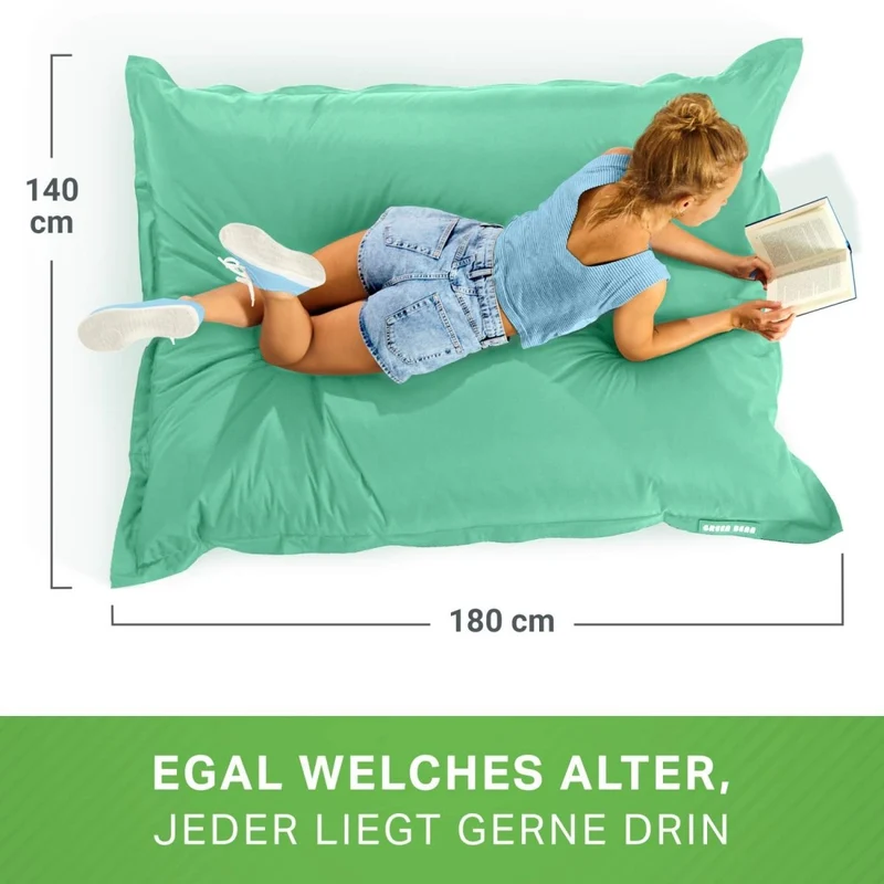 Square Riesensitzsack in Pastell für Indoor & Outdoor