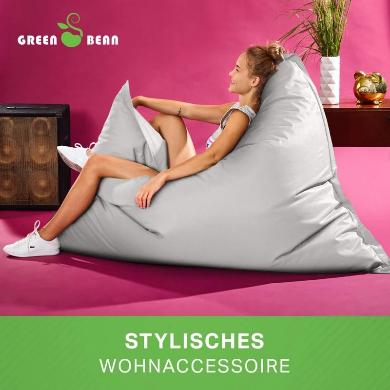 Square Riesensitzsack in Pastell für Indoor & Outdoor