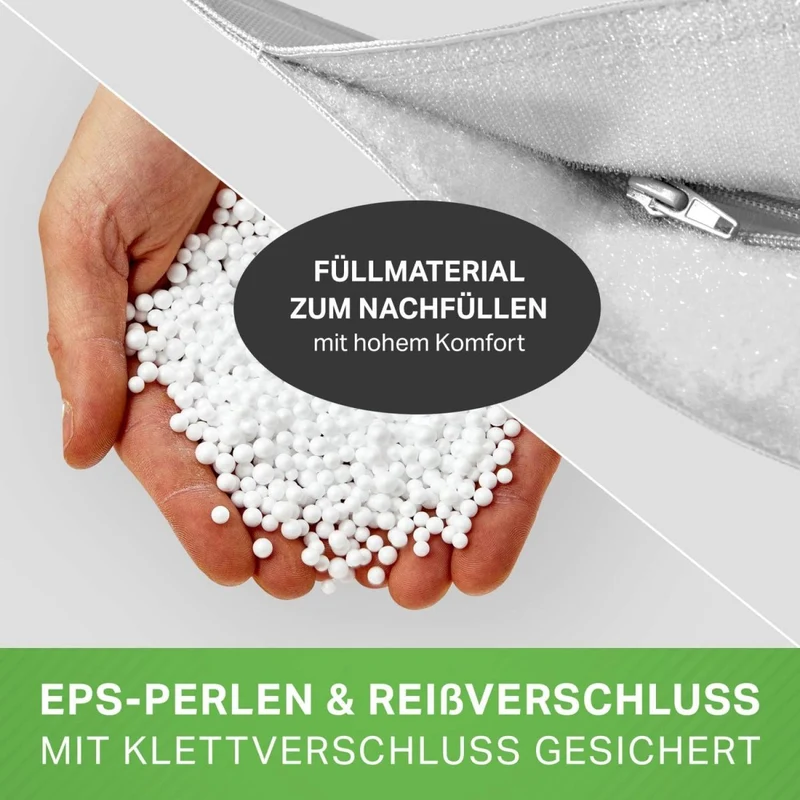 Square Riesensitzsack in Pastell für Indoor & Outdoor