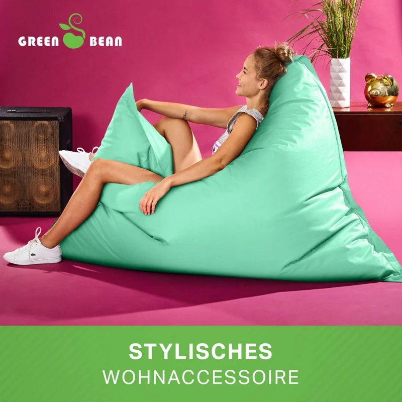 Square Riesensitzsack in Pastell für Indoor & Outdoor