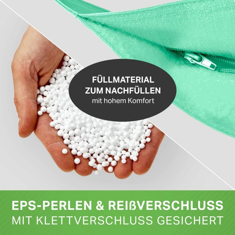 Square Riesensitzsack in Pastell für Indoor & Outdoor