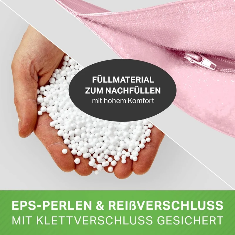 Square Riesensitzsack in Pastell für Indoor & Outdoor