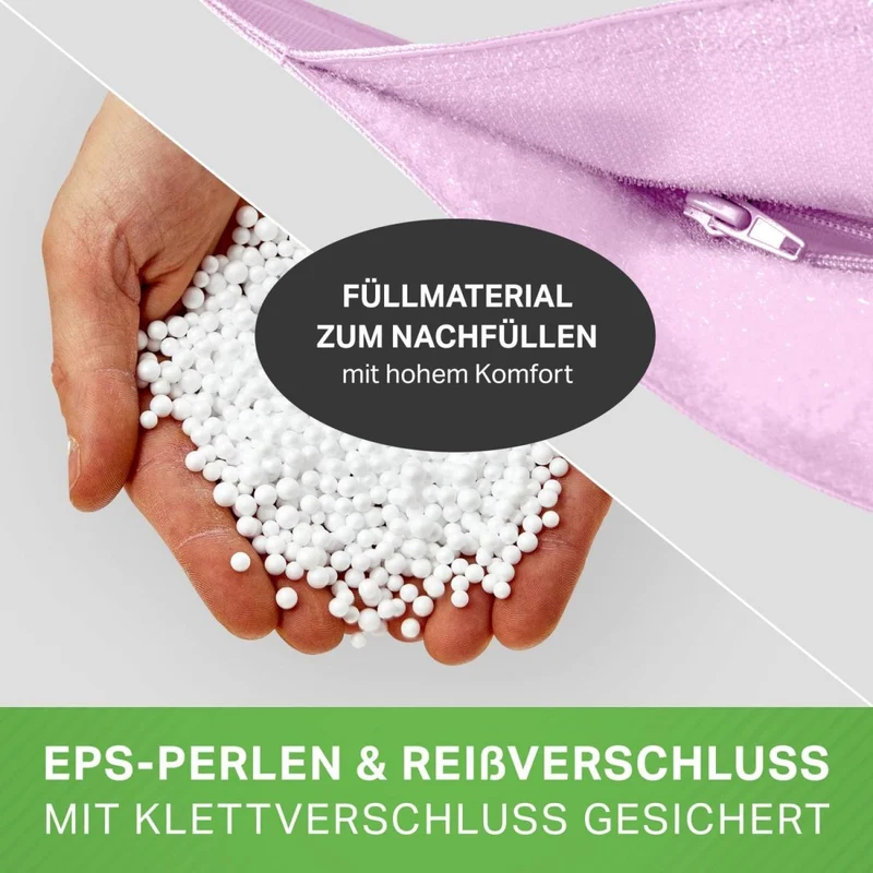 Square Riesensitzsack in Pastell für Indoor & Outdoor