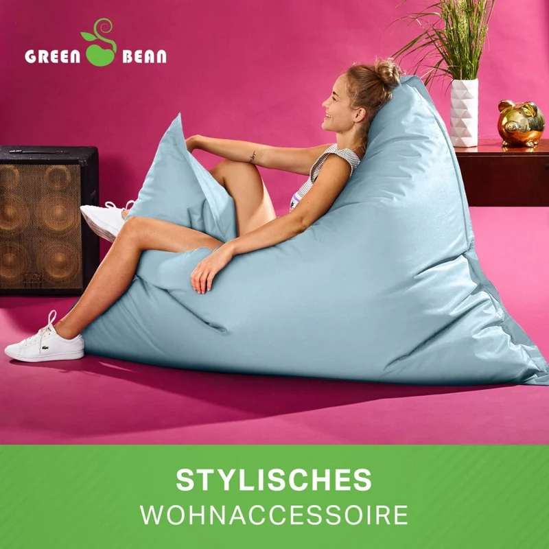 Square Riesensitzsack in Pastell für Indoor & Outdoor