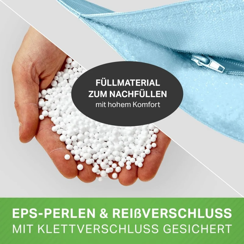 Square Riesensitzsack in Pastell für Indoor & Outdoor