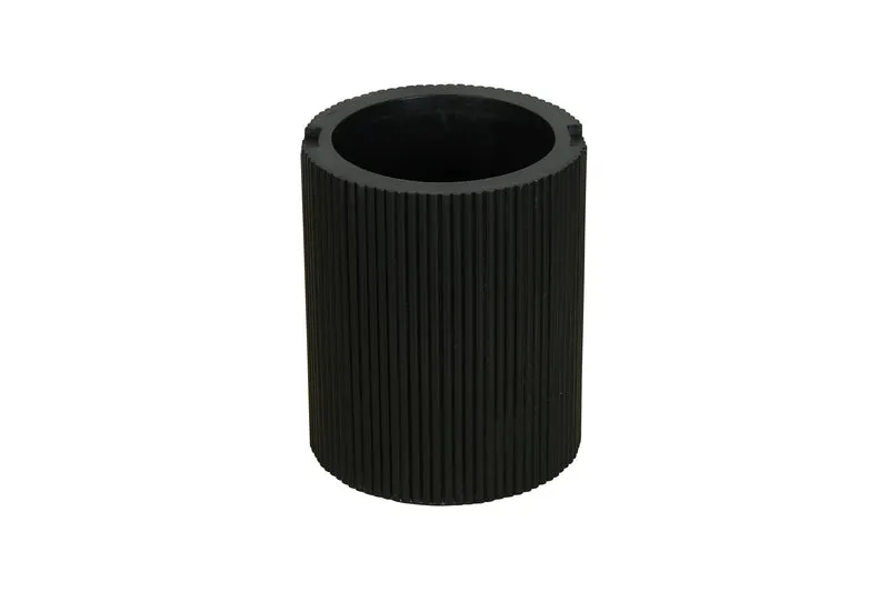 Beistelltisch OWEN / Tischplatte und Gestell in schwarz / Couchtisch / Sofatisch / Maße: D 40, H 50 cm