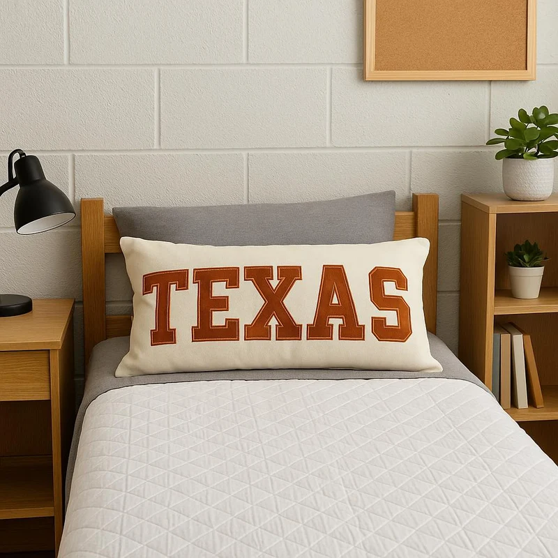 College name throw pillows, graduation College gift