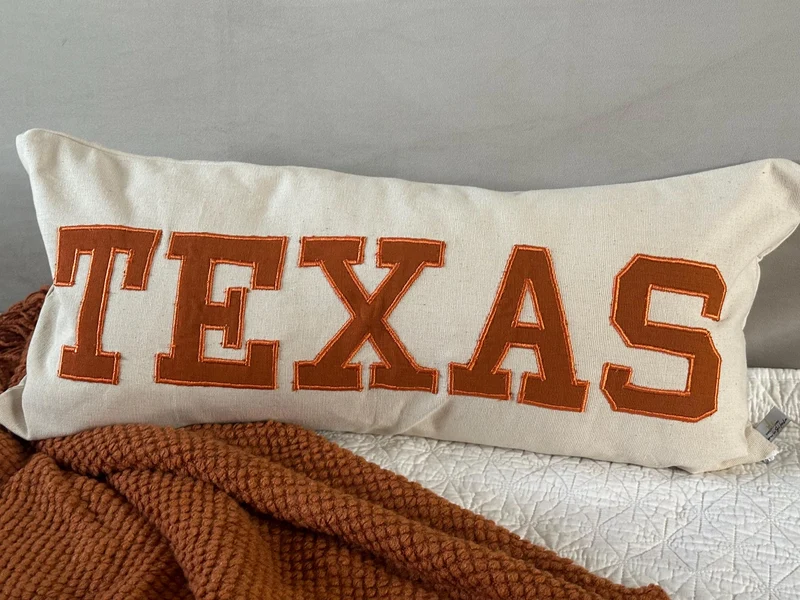 College name throw pillows, graduation College gift
