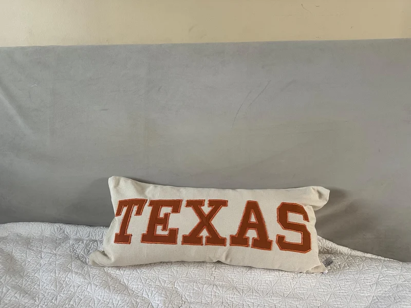 College name throw pillows, graduation College gift