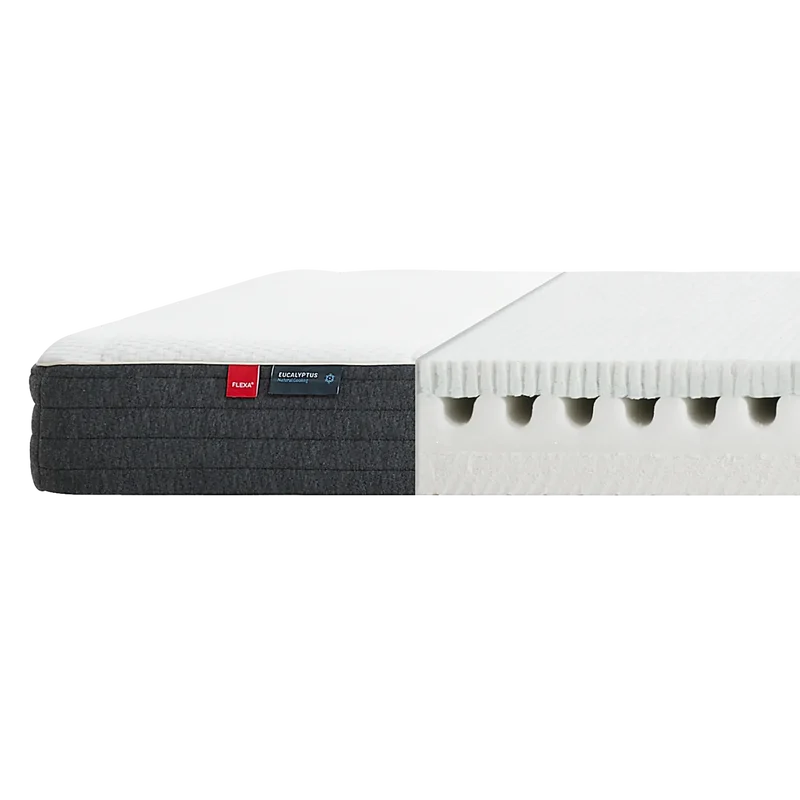 Flexa Sleep FLEXA Matratze, 190X140 Eukalyptusbezug 140 x 190 cm Weiss
