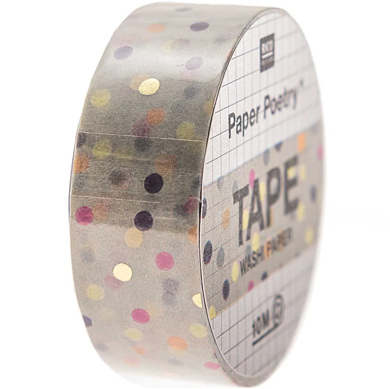 PAPER TAPE - NATURE DOTS BLUE
