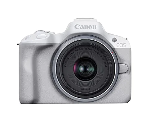 Canon EOS R50 Mirrorless RF-S18-45mm F4.5-6.3 is STM Lens Kit, 24.2 MP