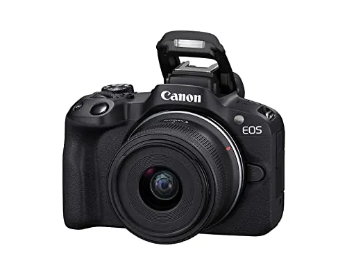 Canon EOS R50 Mirrorless RF-S18-45mm F4.5-6.3 is STM Lens Kit, 24.2 MP