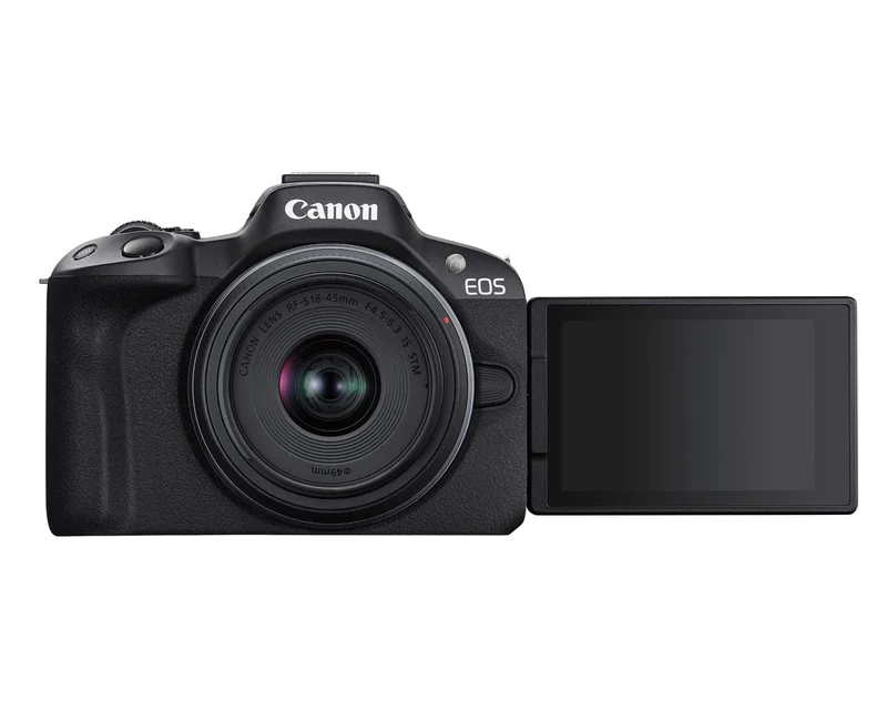 Canon EOS R50 Mirrorless RF-S18-45mm F4.5-6.3 is STM Lens Kit, 24.2 MP