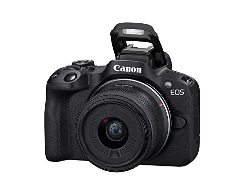 Canon EOS R50 Mirrorless RF-S18-45mm F4.5-6.3 is STM Lens Kit, 24.2 MP