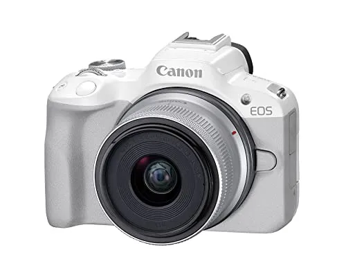 Canon EOS R50 Mirrorless RF-S18-45mm F4.5-6.3 is STM Lens Kit, 24.2 MP