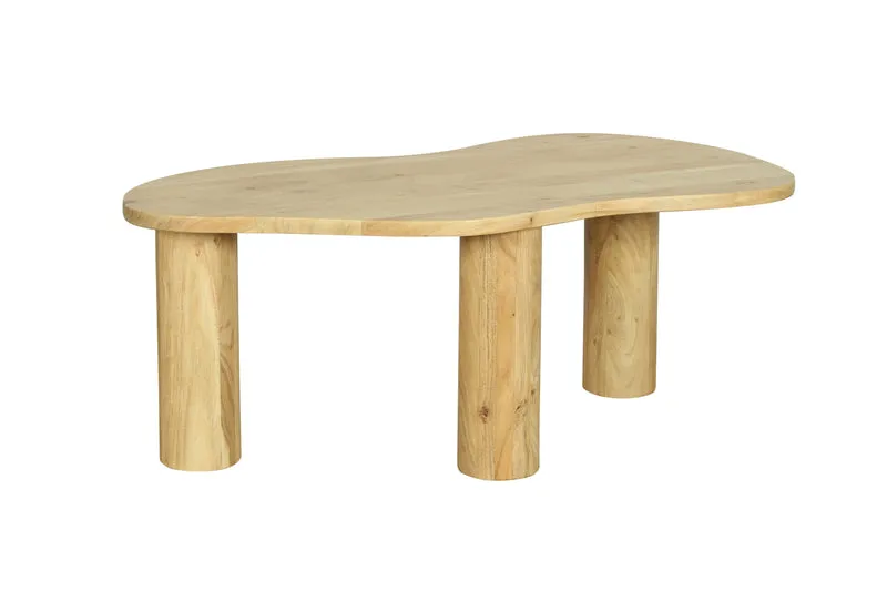 Couchtisch ETHAN / Tischplatte und Gestell in schwarz oder naturfarben (Akazie) / Wohnzimmertisch / Beistelltisch / Maße: B 110, H 45, T 55 cm